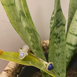 Hamsa 🪬 cuff bracelet 💙🧿
